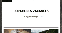 Desktop Screenshot of portail-des-vacances.com